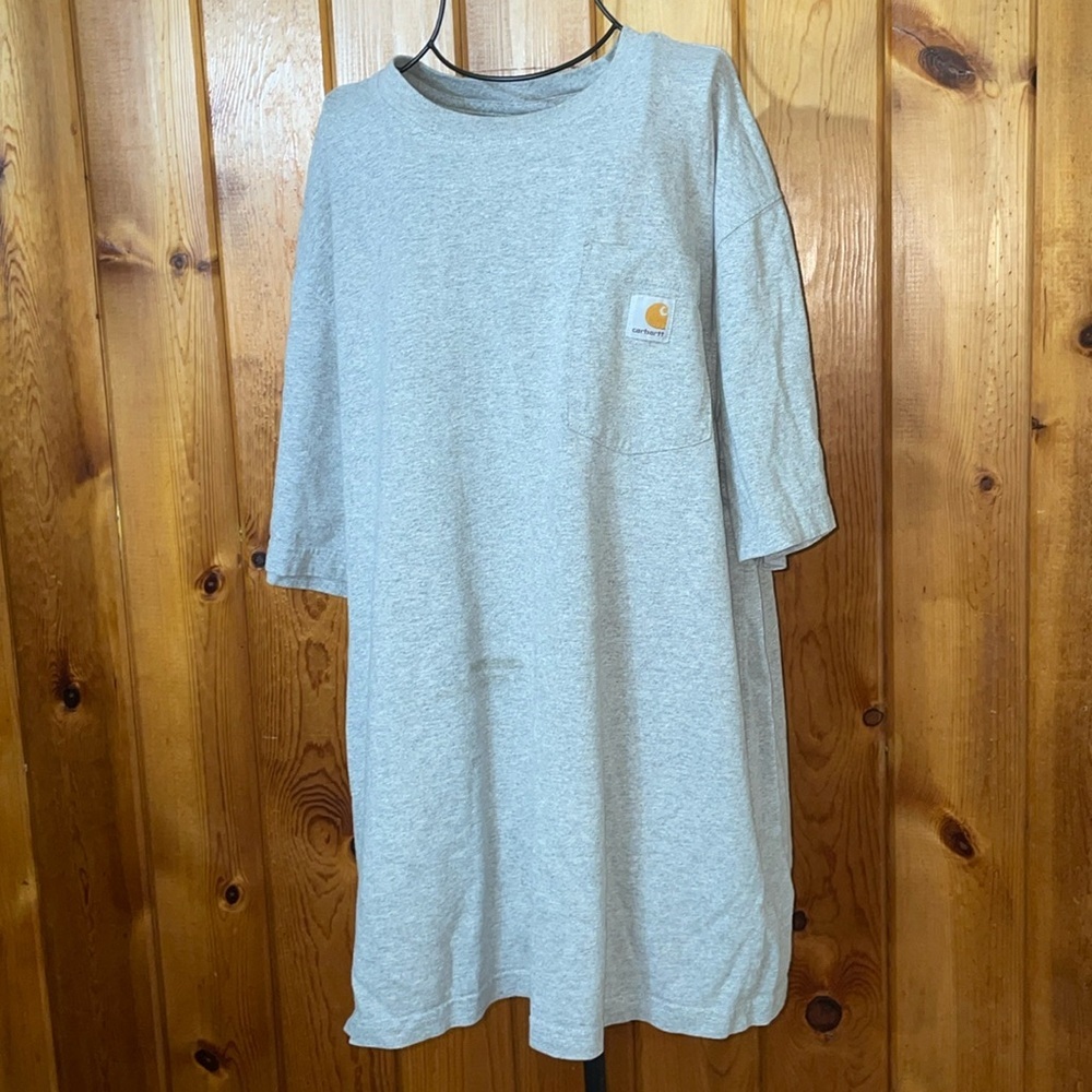 Carhartt loose fit gray men’s T-shirt men’s outdoor work shirts size large​